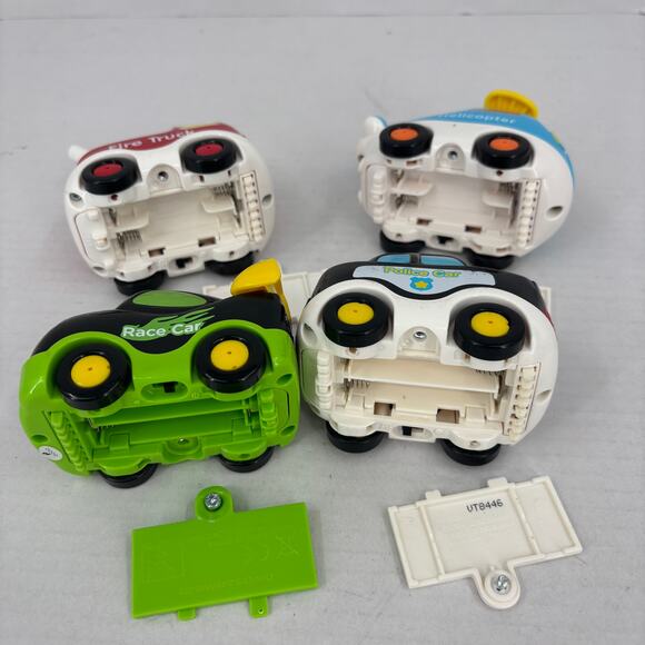 VTech Go Go Smart Wheel Lot 4 Fire Truck Helicopter Police Race Car Tested Works - Picture 11 of 11